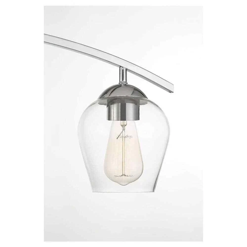 Savoy House 24 in. W 3-Light Chrome Bathroom Vanity Light with Clear Glass Shade - Picture 6 of 7
