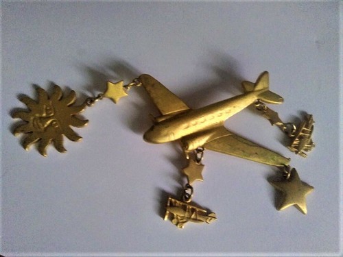 Airplane Vintage Very Kool Pin Brooch - 第 1/6 張圖片