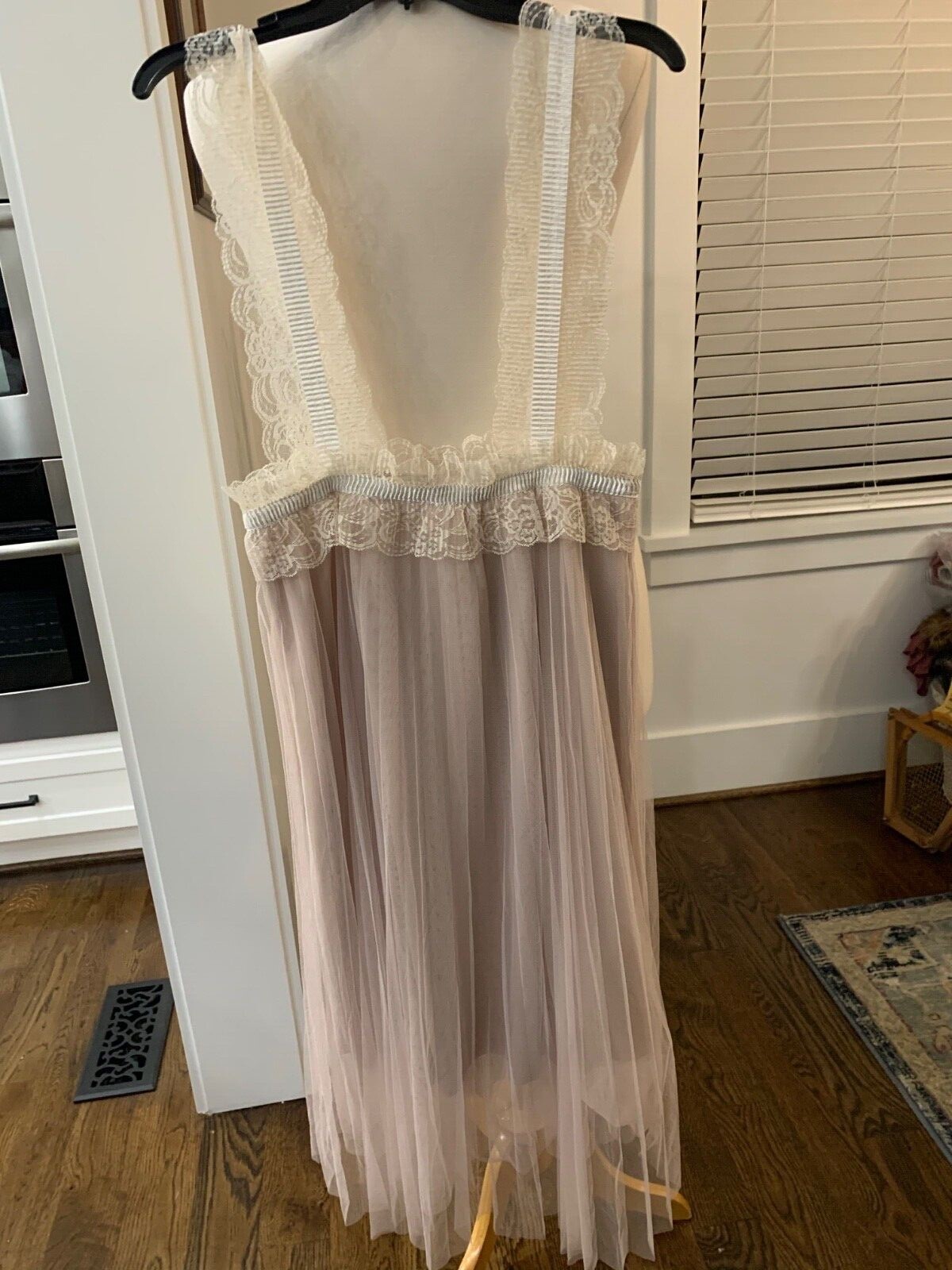 Molly Bracken Ladies Unique Skirt with Shoulder Lace Panels (Suspenders) M/LS364