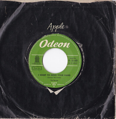 The Beatles -I Want To Hold Your Hand / Roll Over Beethoven- 7'' 45 Odeon