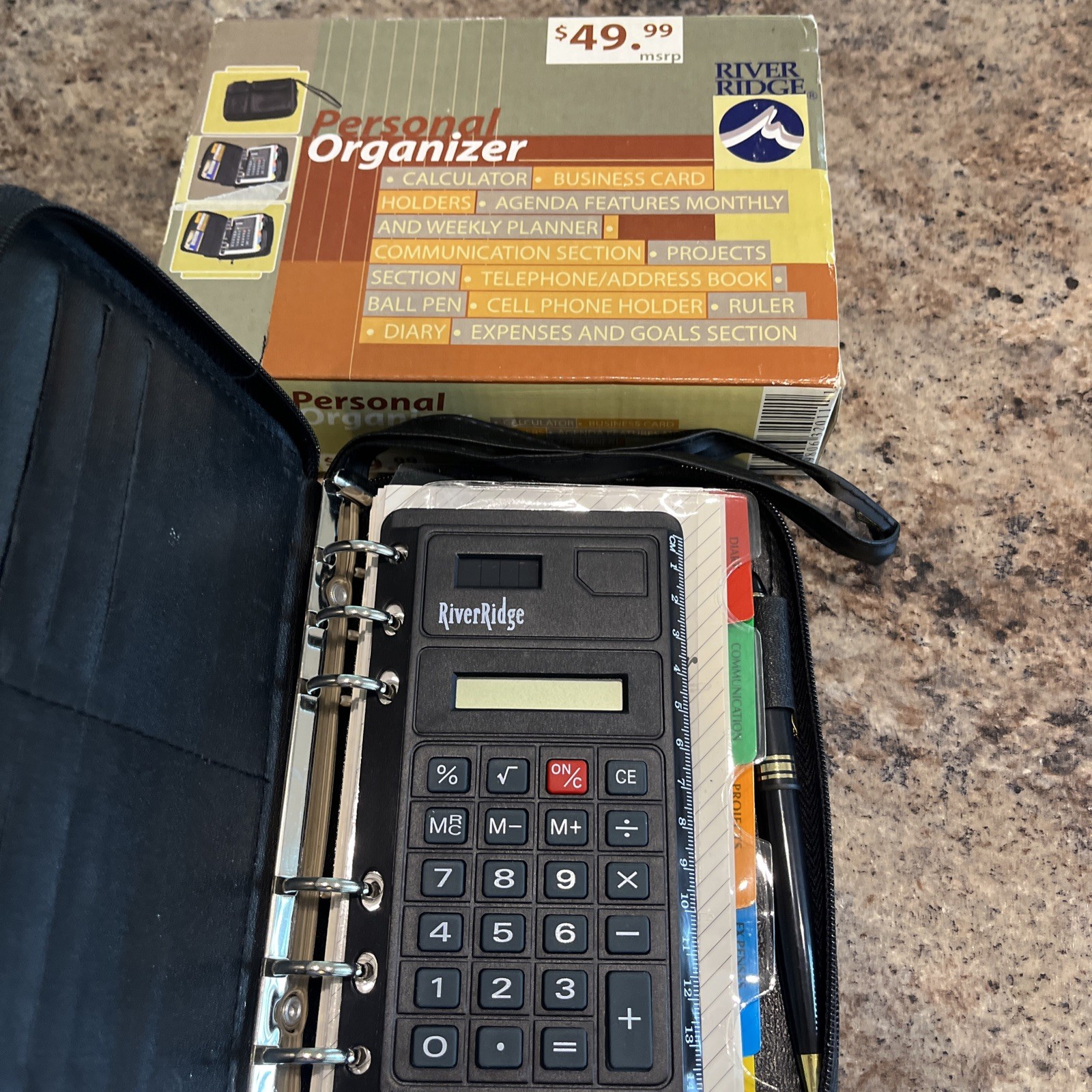 River Ridge Personal Business Organizer W/ Calculator 