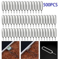500 Pcs SIM Card Tray Ejector Pin Tools for Use with Mobile Phones Tablets