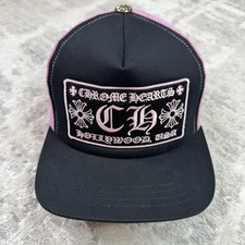 Chrome Hearts Pink Hollywood Trucker Hat