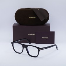 Tom Ford FT5939-B 001 Shiny Black/Clear Blue Light Block 52mm Eyeglasses New ...