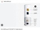 ARRIS SURFboard S34 DOCSIS 3.1 Cable Modem 1.4 Gbps 1x Ethernet White — photo 3