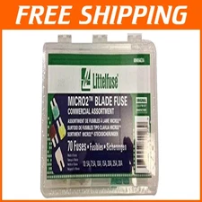 Ultimate 70-Piece Fuse Assortment with Compact Plastic Organizer - OEM Quality