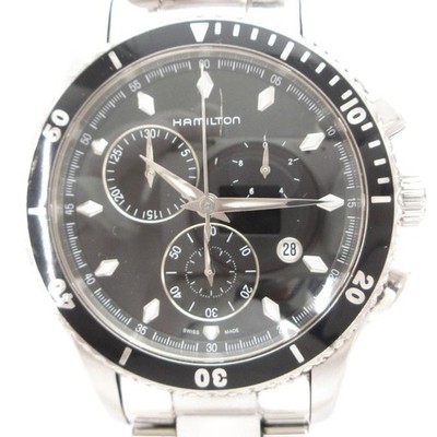 HAMILTON Jazzmaster Seaview Chrono Quarzuhr H37512131 Quarz funktioniert
