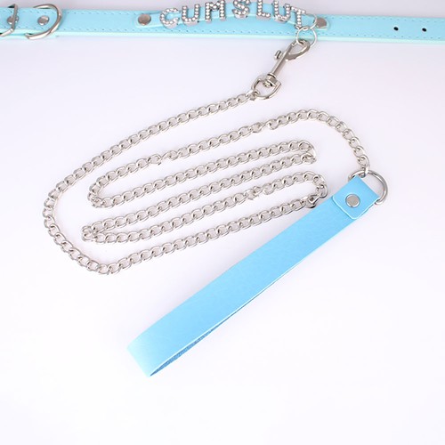 Pu Leather DIY Choker Collar Chocker Custom BDSM Gift Necklace Letter PROPERTY - Picture 5 of 22