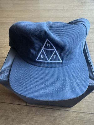 HUF Blue Snapback Hat Cap Men s One Size Adjustable Triangle Logo
