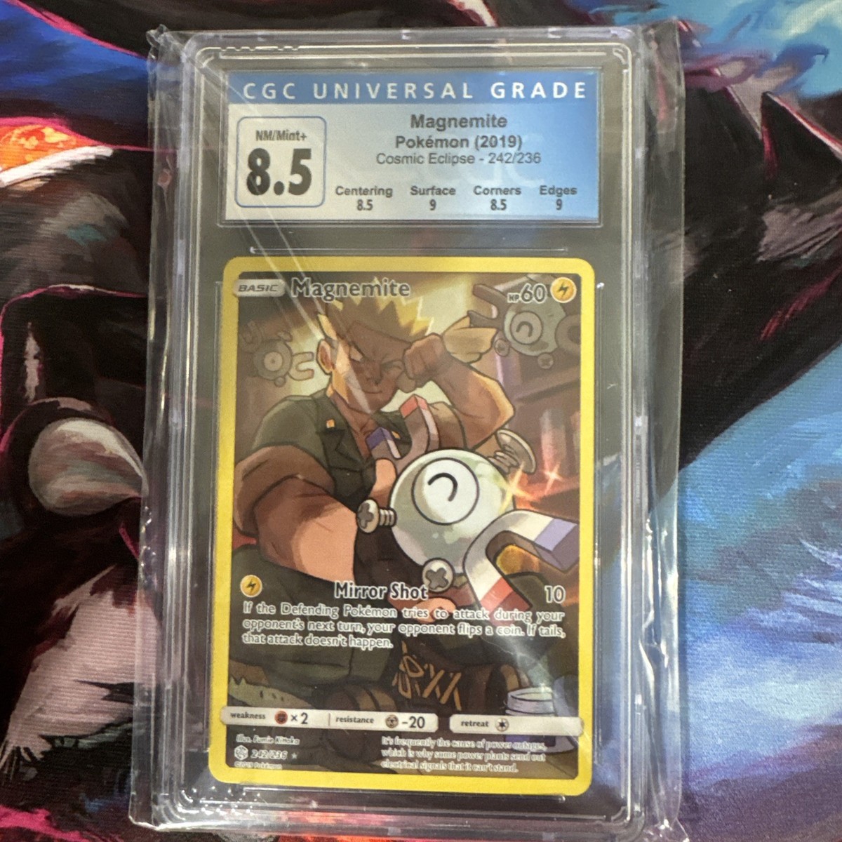 Pokmon TCG Magnemite 242/236 Sm-Cosmic Eclipse Secret Rare Holo Full Art |  eBay