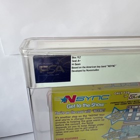 Game Boy Color GBC NSYNC: GET TO THE SHOW - PSA/WATA Graded 9.2 A+ New & Sealed!
