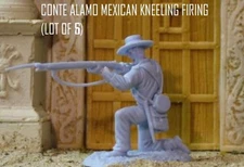 CONTE COLLECTIBLES - MEXICAN ROUND HAT KNEELING FIRING - LOT OF 6