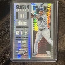 2018 Chronicles Contenders Optic Hyper Prizm /299 Gleyber Torres Rookie RC NM