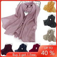 Polyester Headscarf Muslim Women Wrap Shawl Stoles Long Hijab Scarves Islamic