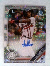 2019 Bowman Chrome - Isranel Wilson #CPA-IW Speckle Refractor Auto /299 Braves