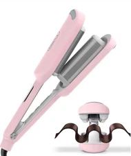 Curling Iron Hair Crimper Waver - TYMO ROVY Beach Waves Curling Wand, Ionic Deep