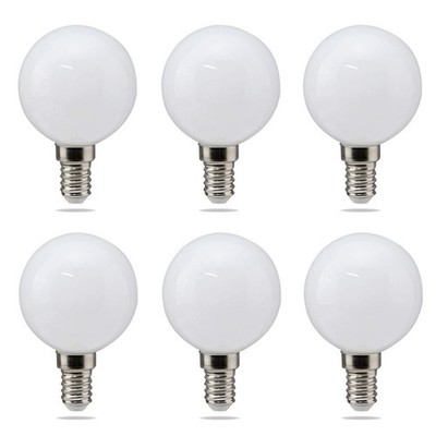 E14 G16(G50) LED Light Bulb 5W Round Light Bulb 50W Equivalent E14 Base Warm ...