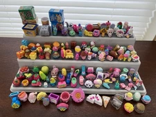 155 Assorted Shopkins! Fruits & Veg, Cakes, Ice Cream, Cereal W/boxes, +++