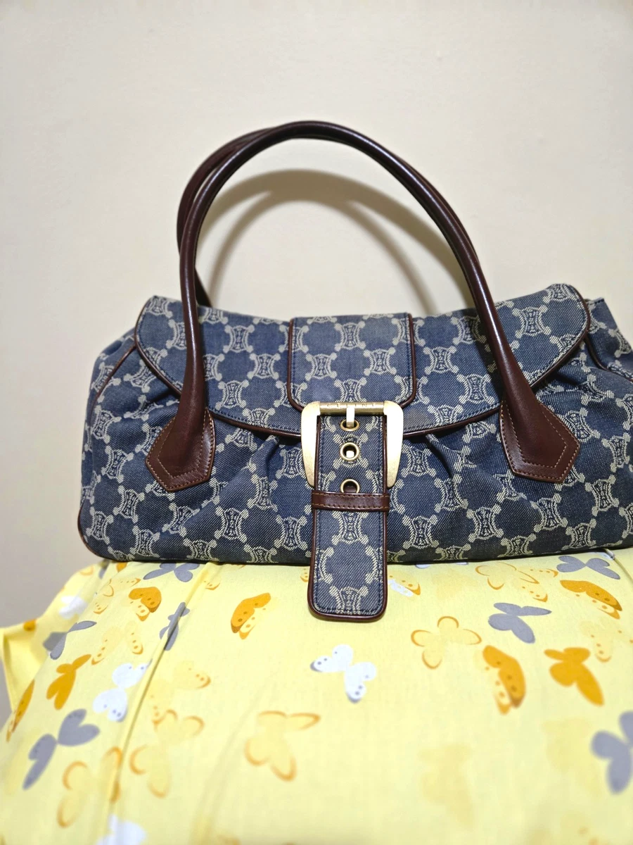 バッグ Celine Vintage Blue Denim Pouch Bag 25+ CELINE Women's Denim Exterior Bags & Handbags for sale