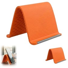 Portable Foldable Silicone Phone Holder, Flexible Silicone Aluminum Phone Stand