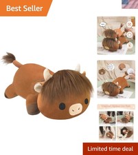 Highland Cow Plush Pillow Toy 23.6 Inch, 3.1 Lbs
