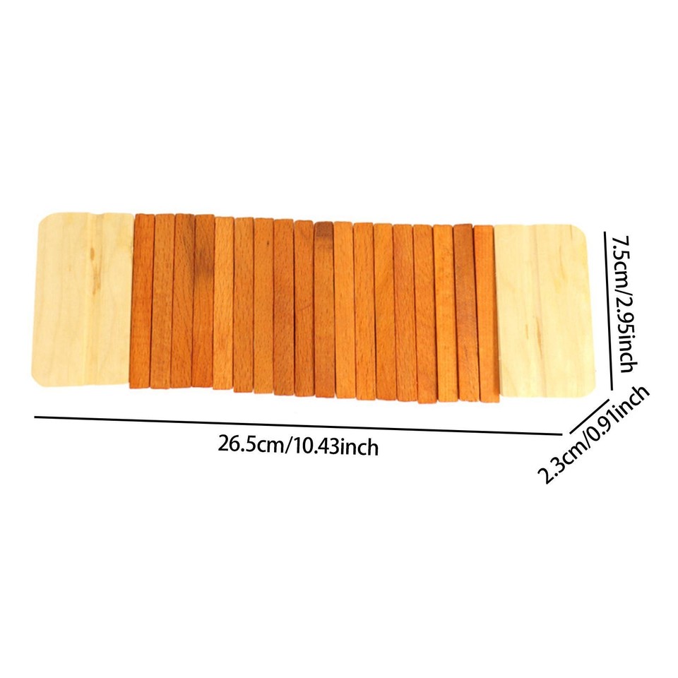 Wooden Snake Rattle Instrument Wooden Percussion Instrument for Orff Education Serrated Sound Block ...