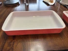 Vintage Pyrex #232 Pink Flamingo 2 Qt. Rectangular 13”x 8” Casserole Baking Dish