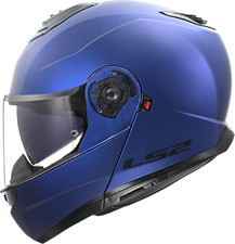 LS2 FF908 Strobe II Flip Up Flip Front Modular Motorcycle Helmet - Matt Blue