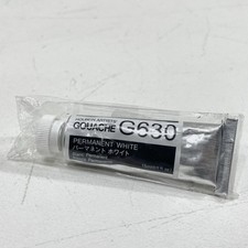  New Holbein Artists' Gouache 15 ml Tube Permanent White Paint 0.5 Fl Oz Japan