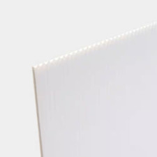36 In. X 24 In. X 0.157 In. (4Mm) White Corrugated Twinwall Plastic Sheet