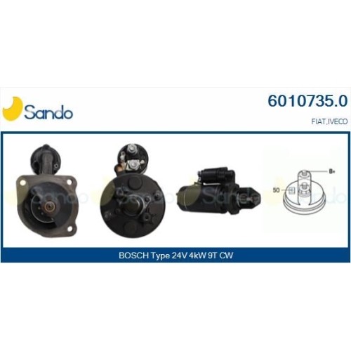 Starter Sando 6010735.0 FüR Fiat-image