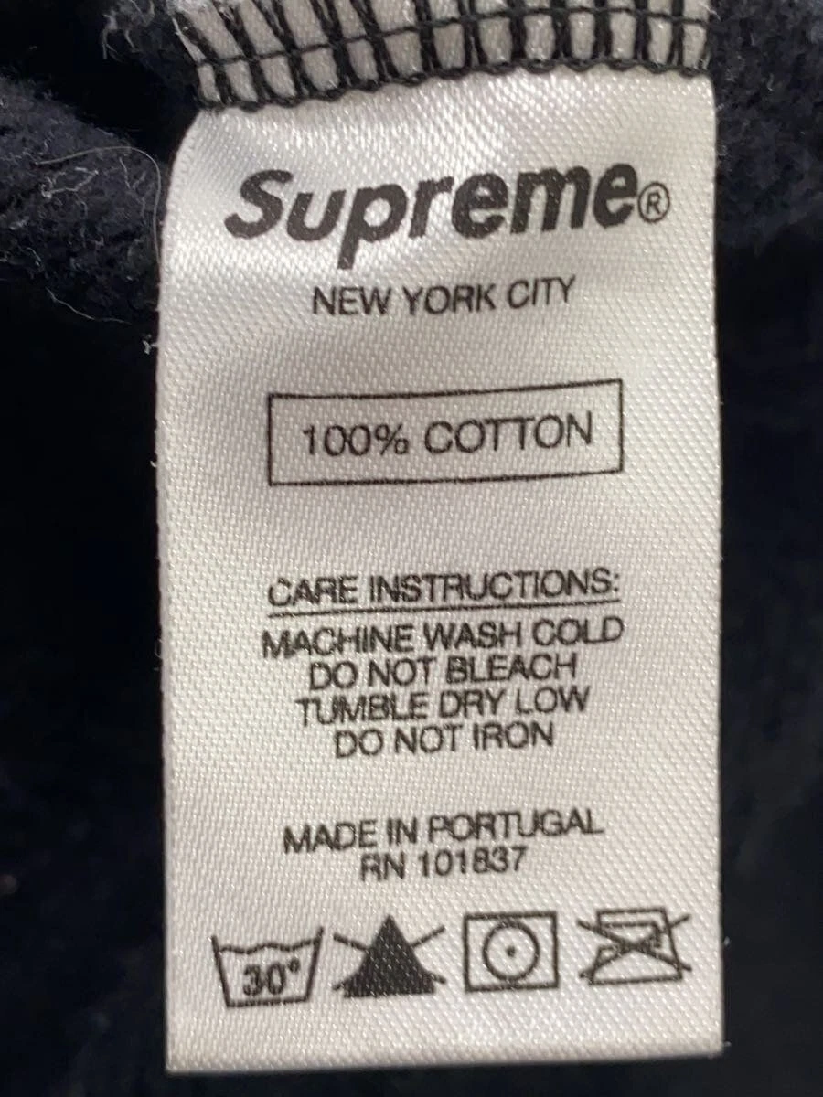 Supreme Felpa con Cappuccio Ritratto Camicia con Cappuccio M Cotone Stampa BLK Usata