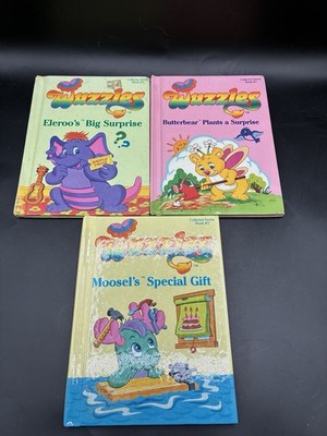 Rare Vintage Lot Of 1980 s Wuzzle s Collector Series Hasbro Disney Book Set 1-3