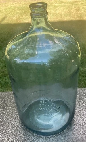 Vtg. 5 Gal Water Car Boy Jug 1972 Belmont Springs Belmont Ma.