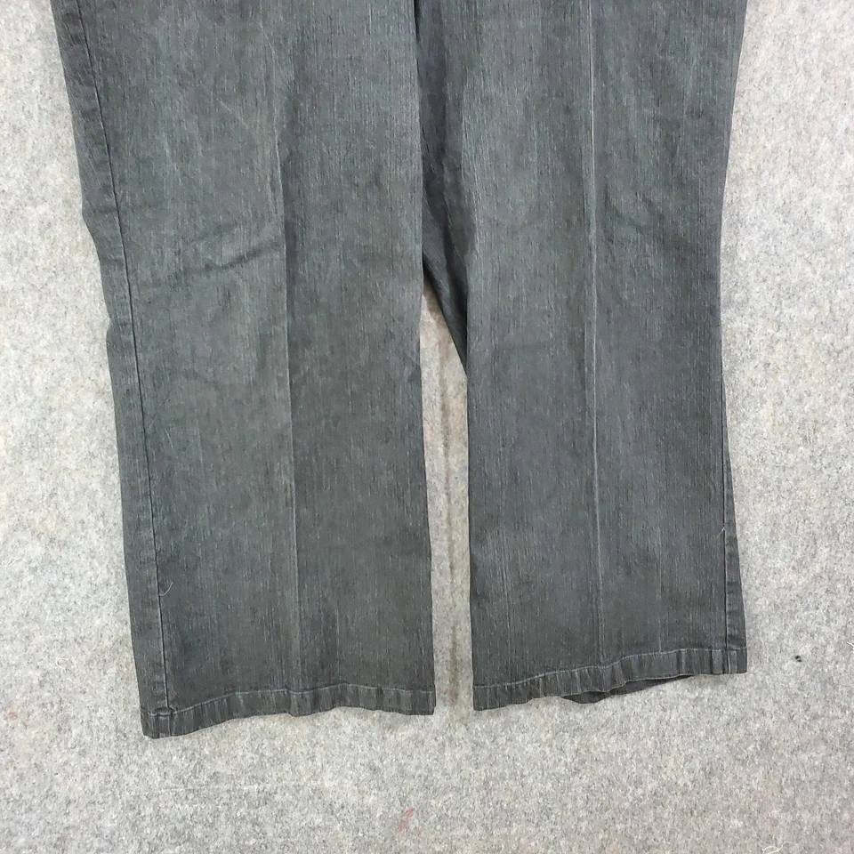 Focus 2000 裤子女式 22W 灰色弹力连衣裙休闲裤宽腿职业 — 第 3/4 张图片