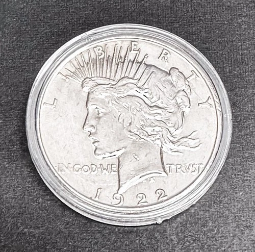 1922-D Peace Silver Dollar $1 – XF Details – 90% Silver – Denver Mint US Coin