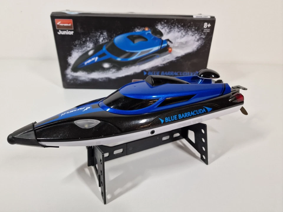 Amewi 26093 Blue Barracuda V3 Rc Mini Speedboat 25KM/H Rc Boot Einsteiger Blau - Bild 4 von 4