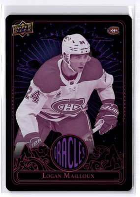 2024-25 Upper Deck Extended Logan Mailloux Rookie RC #O-46 Oracles PINK