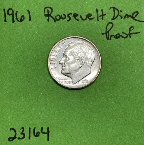 1961-P Roosevelt Dime 10c Gem Proof 90% Silver See Pictures