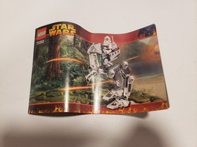 LEGO Star Wars: Clone Scout Walker (7250) Year 2004 With Minifigure, Box, & Book