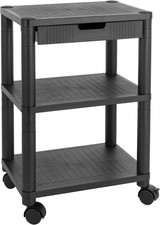 Mobile Ufficio Con Ruote E Cassetto Con Tre Ripiani, Carrello Con Scaffali in Pl