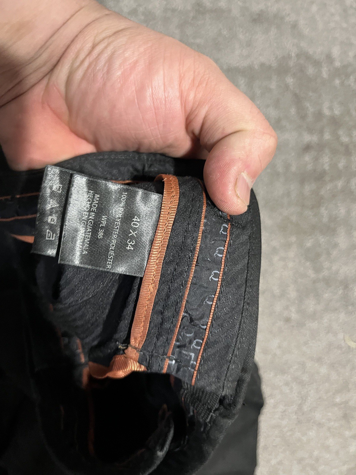 Haggar Q Black Solid Polyester Pleated Front Mens… - image 5