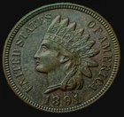 1891 INDIAN HEAD CENT UNCIRCULATED! 4 DIAMONDS! A beautiful coin!