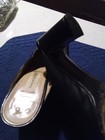 Bergdorf Goodman Black Leather Mules, Sz 8 — photo 3
