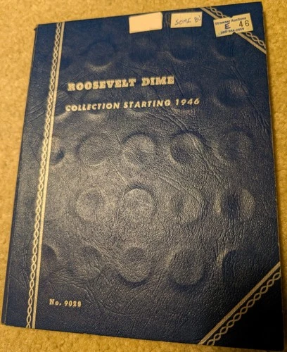 Roosevelt Silver Dime Album (48% BU, 18% AU, 30% XF & 4% VF)
