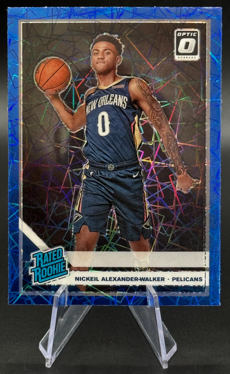 2019-20 Nickeil Alexander-Walker RC #184 Donruss Optic Blue Velocity Rookie