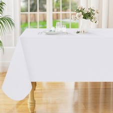 Rectangle Table Cloth 60x84 Inch, Waterproof Wipeable Vinyl Tablecloths...