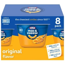 Instant aroni and Cheese Cups 8 Pack 2.05 oz Each Microwaveable Ready in