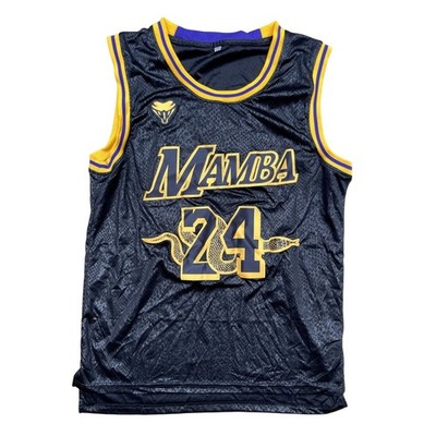 Basketball 24 Mamba Jersey Kobe Bryant Black Mamba #24 Basketball