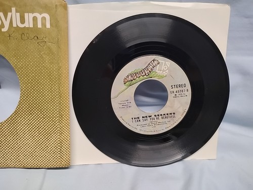 The New Seekers Circles /I Can Say You're Beautiful 45 RPM Elektra EK-45787 1972 - Imagen 3 de 3